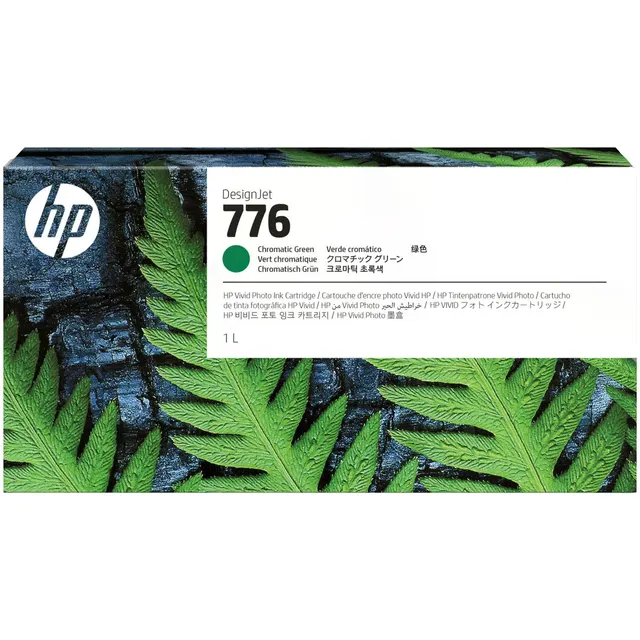 HP 776 1-liter Chromatic Green Ink Kartric (1XB03A)