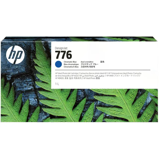HP 776 1-liter Chromatic Blue Ink Kartric (1XB04A)