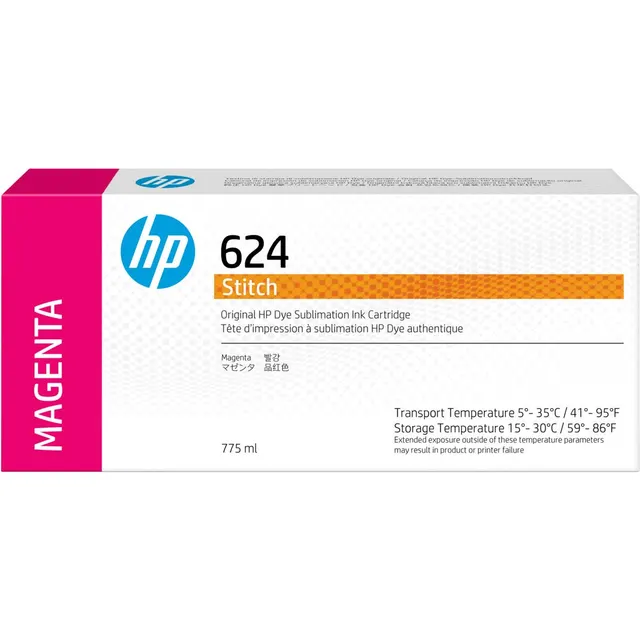 HP 624 775-ml Magenta Stitch Dye Sublimation Ink Kartric (2LL55A)