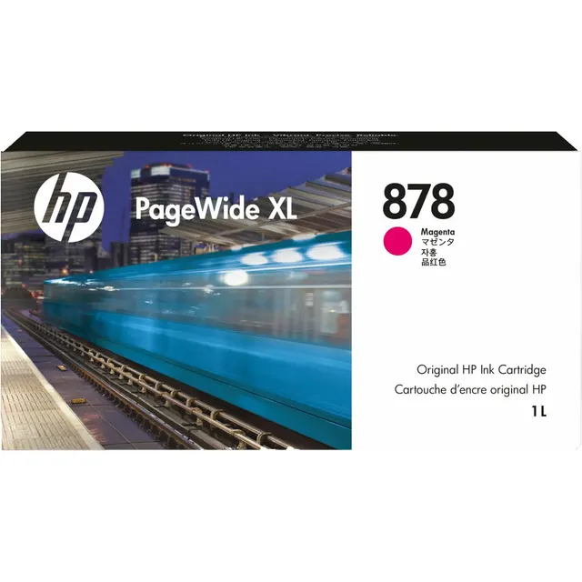 HP 878 1-liter Magenta PageWide XL Ink Kartric (312Z3A)
