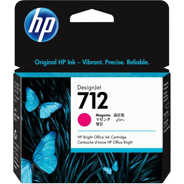 HP 712 29-ml Magenta DesignJet Ink Kartric (3ED68A)