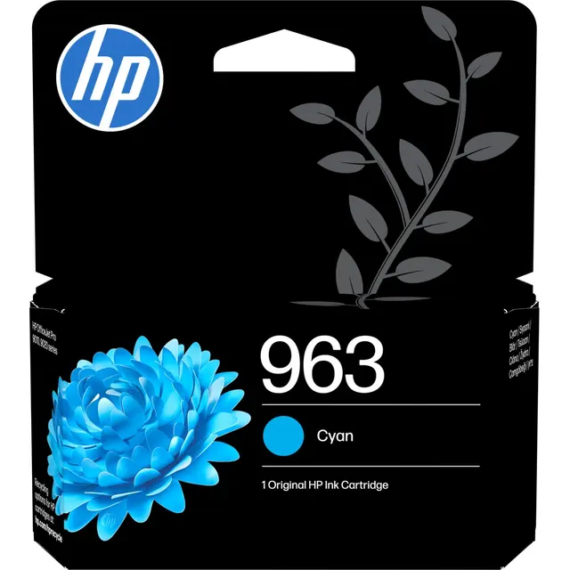 HP 963 Cyan Original Ink Kartric (3JA23AE)