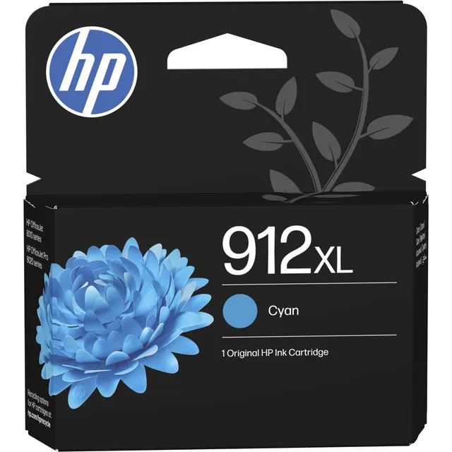 HP 912XL High Yield Cyan Original Ink Kartric (3YL81AE)