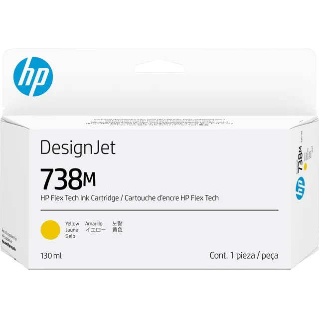 HP 738M 130 ml Yellow ink Catridge (A24VPA)