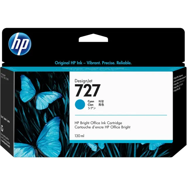HP 727 130-ml Cyan DesignJet Ink Kartric (B3P19A)