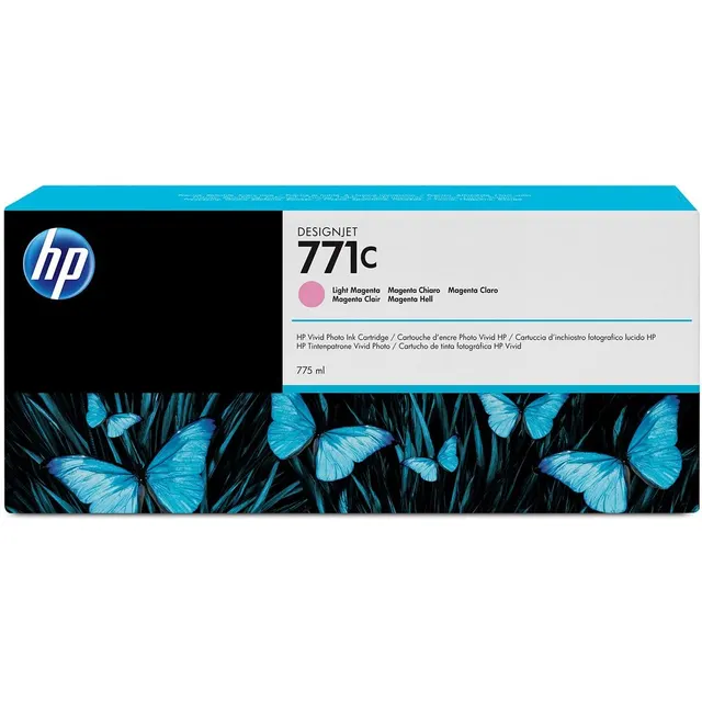 HP 771C 775-ml Light Magenta DesignJet Ink Kartric (B6Y11A)