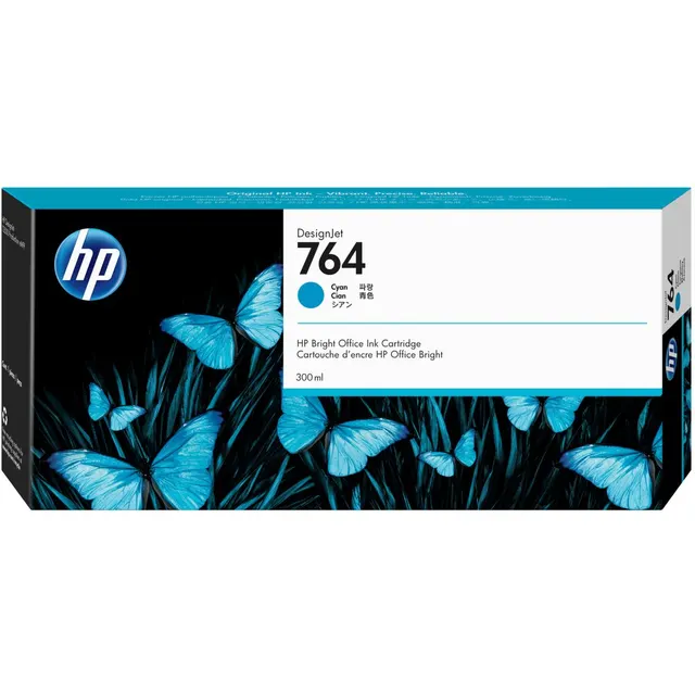 HP 764 300-ml Cyan DesignJet Ink Kartric (C1Q13A)