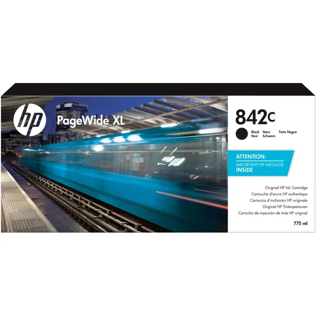 HP 842C 775-ml Black PageWide XL Ink Kartric (C1Q53A)