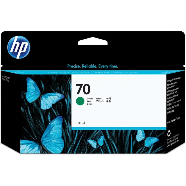 HP 70 130-ml Green DesignJet Ink Kartric (C9457A)
