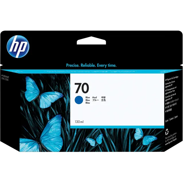 HP 70 130-ml Blue DesignJet Ink Kartric (C9458A)