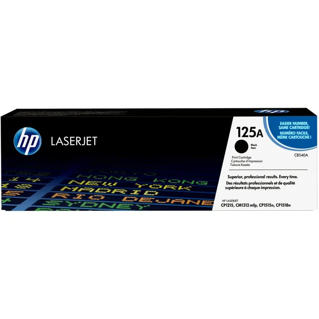 HP 125A Black Original LaserJet Toner Kartric (CB540A)