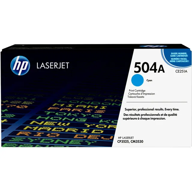 HP 504A Cyan Original LaserJet Toner Kartric (CE251A)