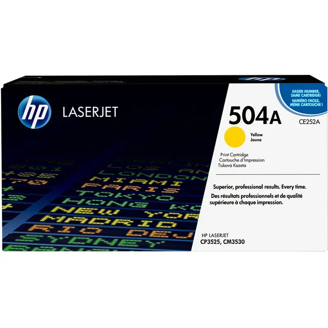 HP 504A Yellow Original LaserJet Toner Kartric (CE252A)