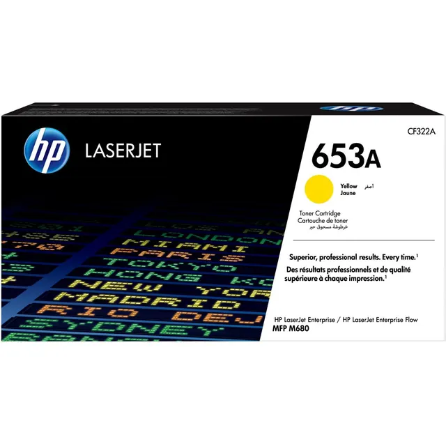 HP 653A Yellow Original LaserJet Toner Kartric (CF322A)
