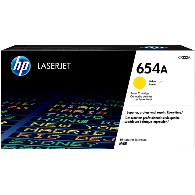 HP 654A Yellow Original LaserJet Toner Kartric (CF332A)