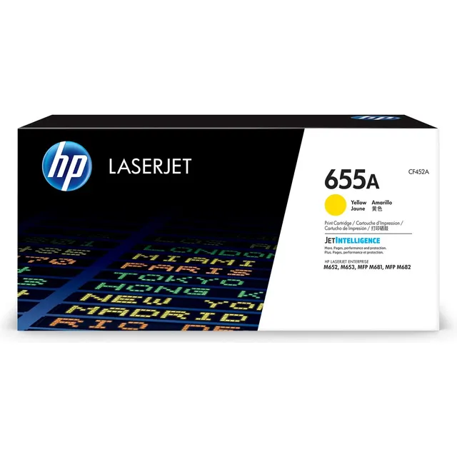 HP 655A Yellow Original LaserJet Toner Kartric (CF452A)