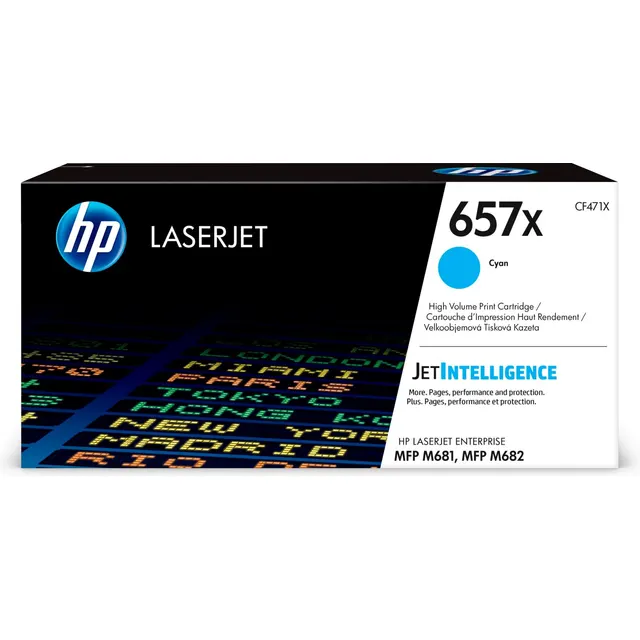 HP 657X High Yield Cyan Original LaserJet Toner Kartric (CF471X)