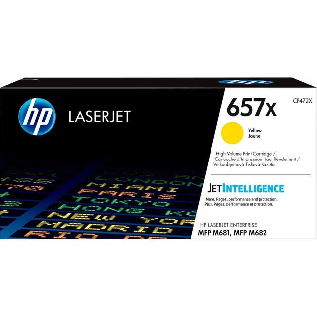 HP 657X High Yield Yellow Original LaserJet Toner Kartric (CF472X)