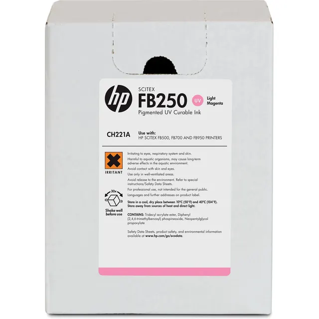 HP FB250 3-liter Light Magenta Scitex Ink (CH221A)