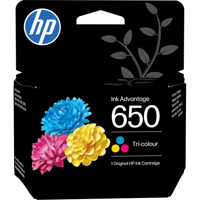 HP 650 Tri-color Original Ink Advantage Kartric (CZ102AE)