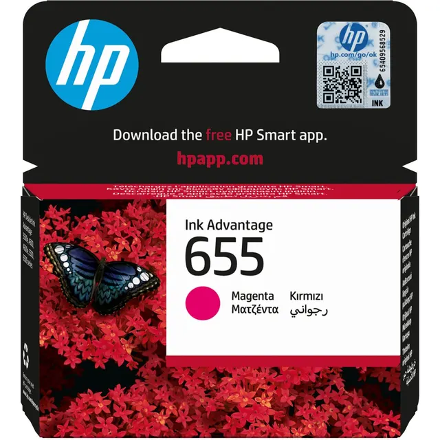 HP 655 Magenta Original Ink Advantage Kartric (CZ111AE)