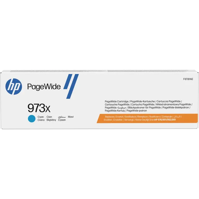 HP 973X High Yield Cyan Original PageWide Kartric (F6T81AE)