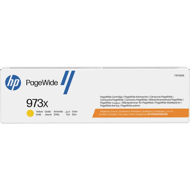 HP 973X High Yield Yellow Original PageWide Kartric (F6T83AE)
