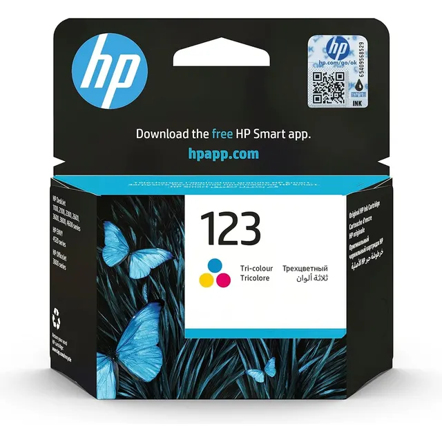 HP 123 Tri-color Original Ink Kartric (F6V16AE)