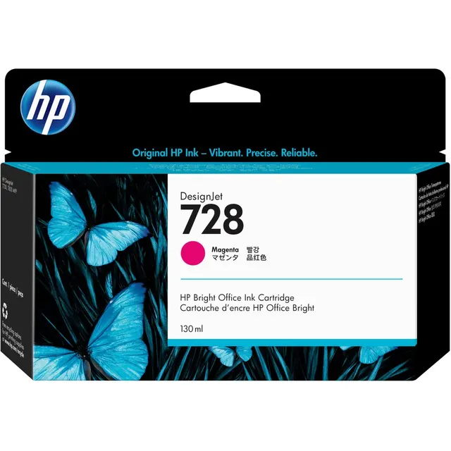 HP 728 130-ml Magenta DesignJet Ink Kartric (F9J66A)