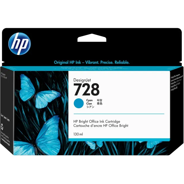 HP 728 130-ml Cyan DesignJet Ink Kartric (F9J67A)