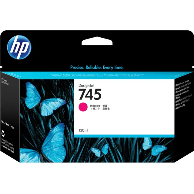 HP 745 130-ml DesignJet Magenta Ink Kartric (F9J95A)