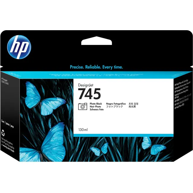 HP 745 130-ml DesignJet Photo Black Ink Kartric (F9J98A)