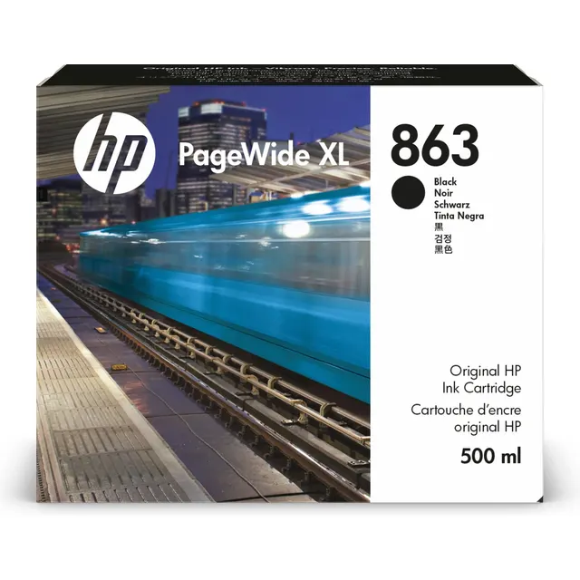 HP 863 500-ml Black PageWide XL Ink Kartric (F9K41A)