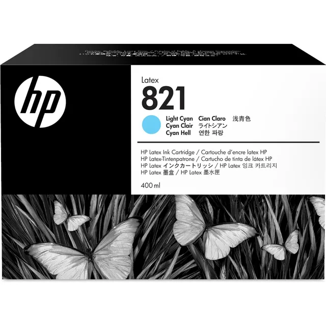 HP 821 400-ml Light Cyan Latex Ink Kartric (G0Y90A)