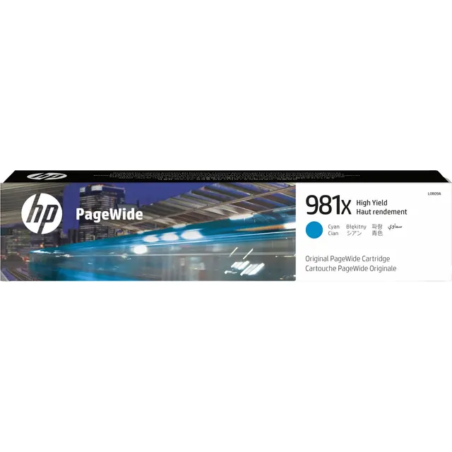 HP 981X High Yield Cyan Original PageWide Kartric (L0R09A)