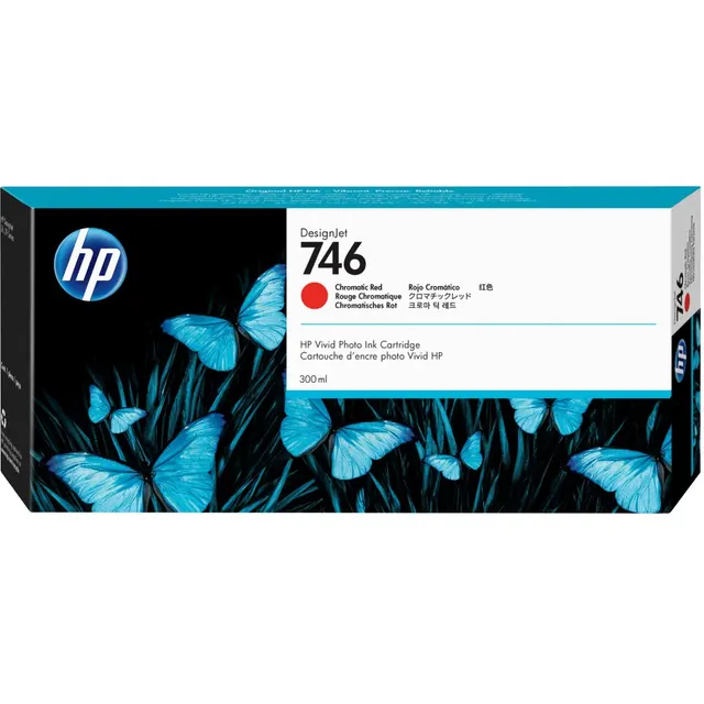 HP 746 300-ml Chromatic Red DesignJet Ink Kartric (P2V81A)