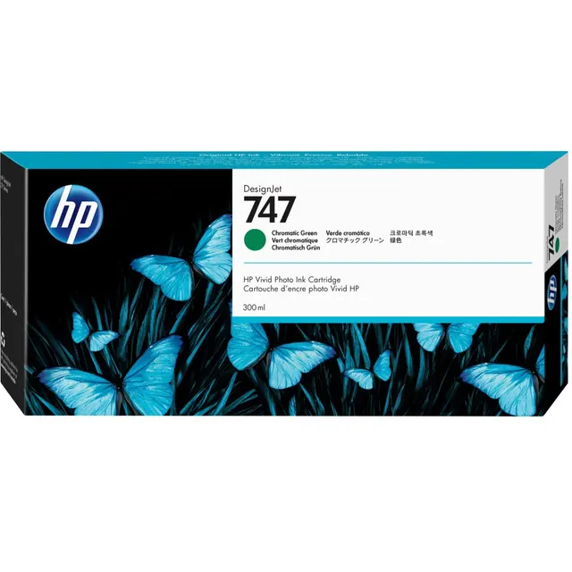 HP 747 300-ml Chromatic Green DesignJet Ink Kartric (P2V84A)