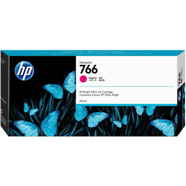 HP 766 300-ml Magenta DesignJet Ink Kartric (P2V90A)