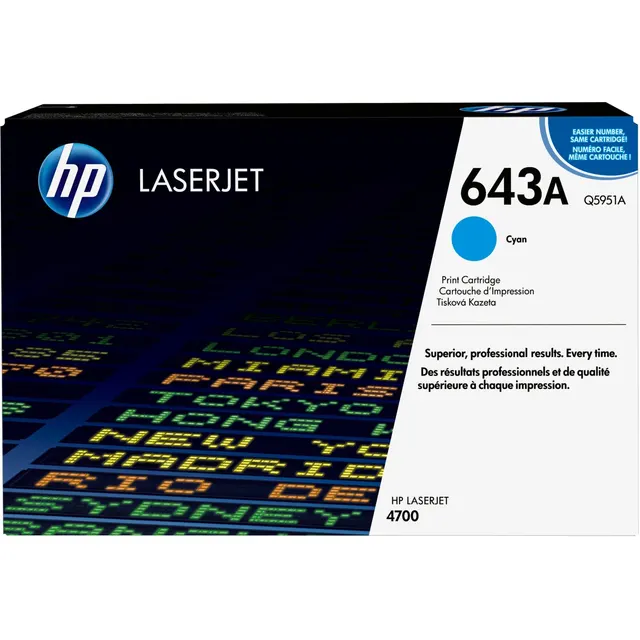 HP 643A Cyan Original LaserJet Toner Kartric (Q5951A)