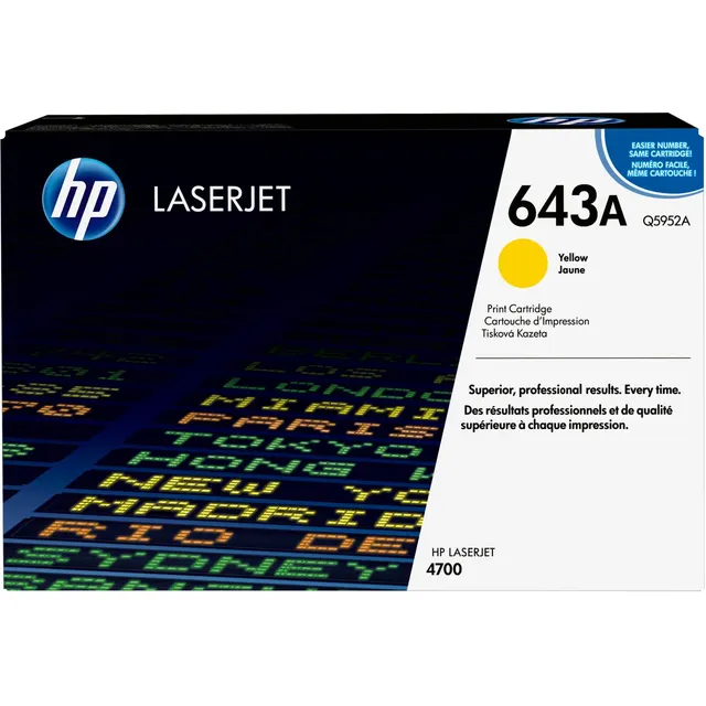HP 643A Yellow Original LaserJet Toner Kartric (Q5952A)