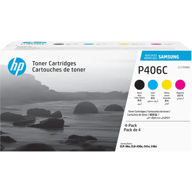 Samsung CLT-P406C 4-pack Black/Cyan/Magenta/Yellow Toner Kartric (SU375A)