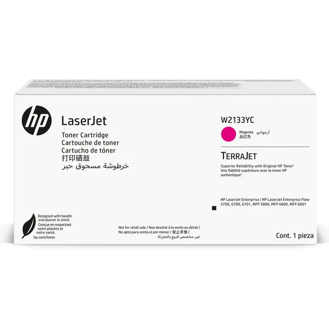 HP 213Y Magenta Contract LaserJet Toner Kartric (W2133YC)