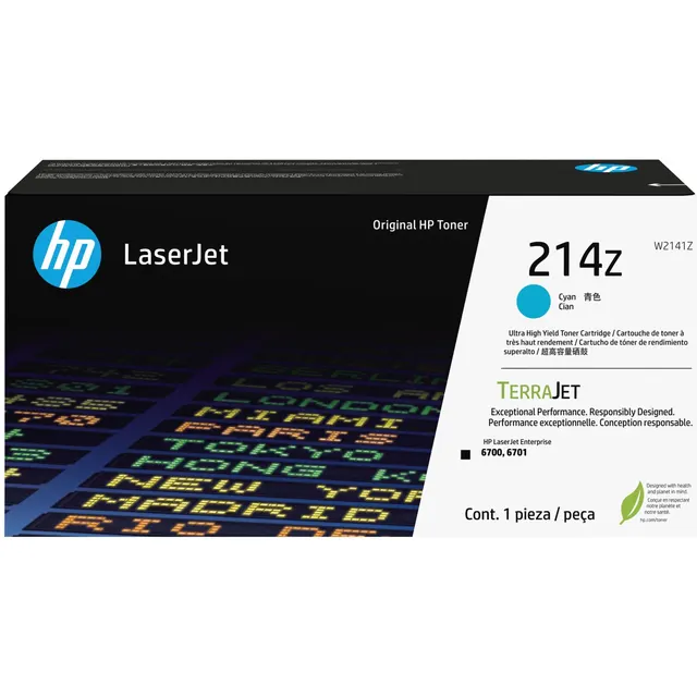 HP 214Z Cyan Original LaserJet Toner Kartric (W2141Z)