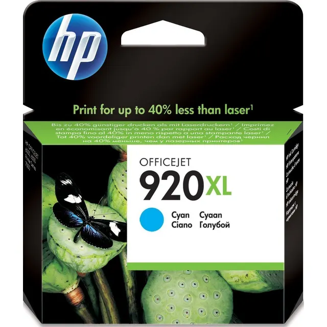 HP 920XL High Yield Cyan Original Ink Kartric