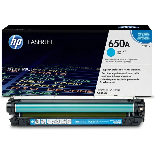HP 650A Cyan Original LaserJet Toner Kartric