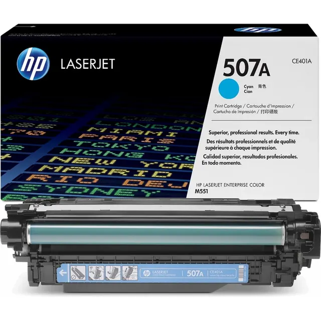 HP 507A Cyan LaserJet Toner Kartric