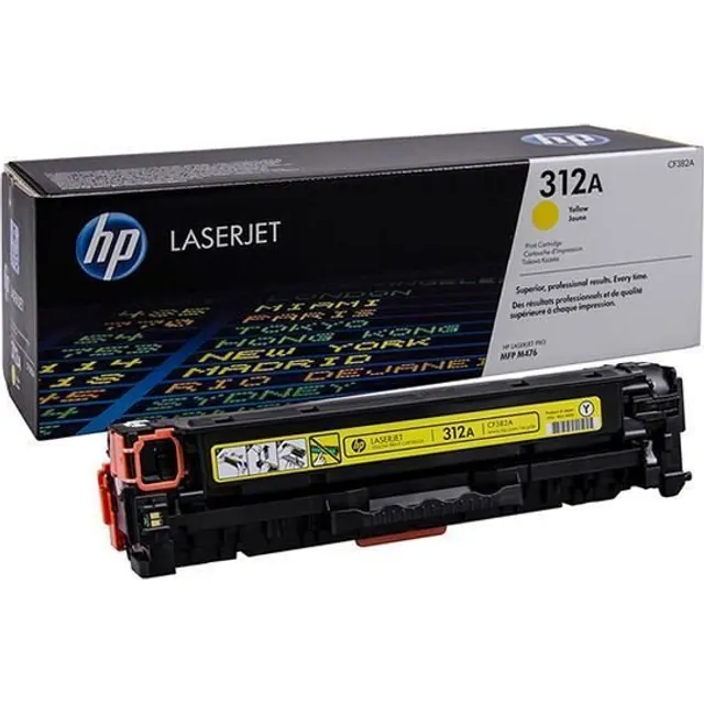 HP 312A Yellow Original LaserJet Toner Kartric (CF382A)
