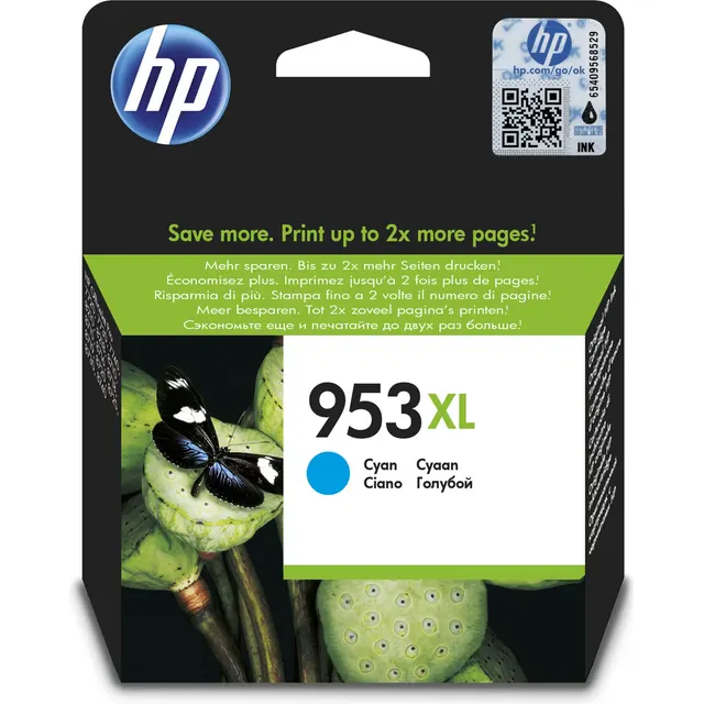 HP 953XL Original Ink Kartric High Yield Cyan (F6U16AE)