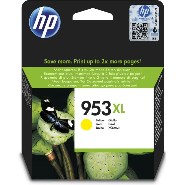 HP 953XL High Yield Yellow Original Ink Kartric (F6U18AE)