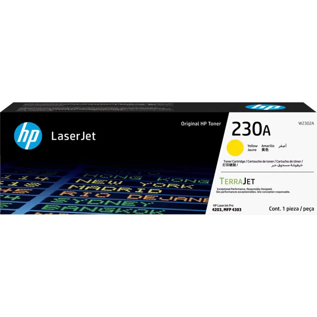 HP 230A Yellow LaserJet Toner Kartric (W2302A)